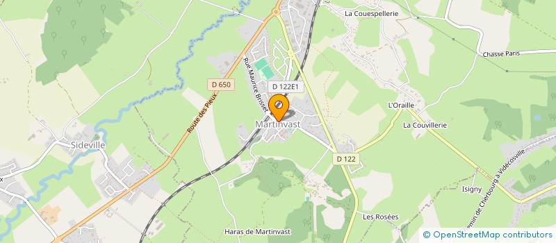 localisation de l'entreprise COMMUNE DE MARTINVAST  MARTINVAST