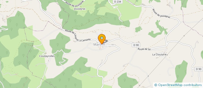 localisation de l'entreprise COMMUNE DE MARTRIN  MARTRIN