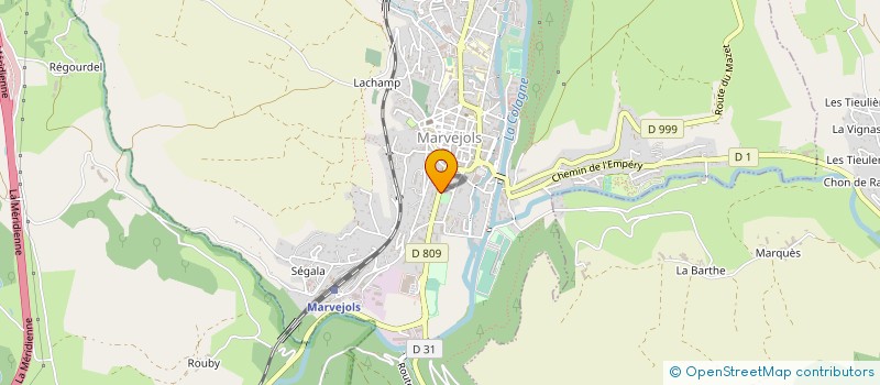 localisation de l'entreprise COMMUNE DE MARVEJOLS à MARVEJOLS