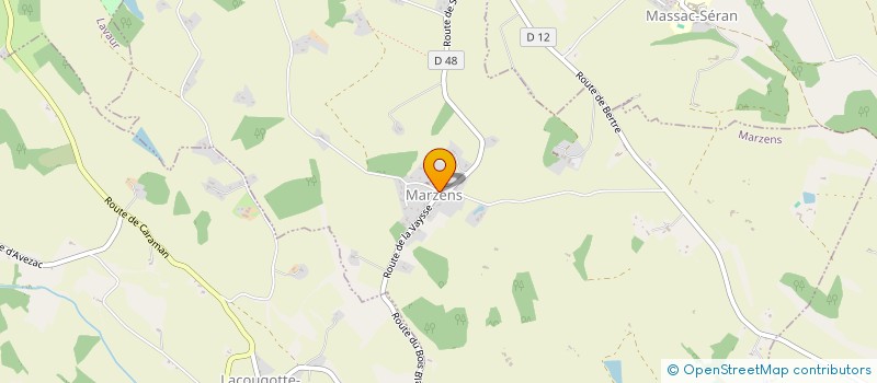 localisation de l'entreprise COMMUNE DE MARZENS  MARZENS