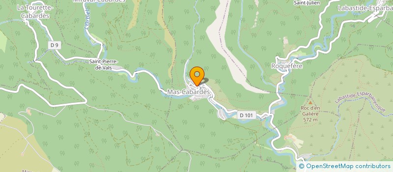 localisation de l'entreprise COMMUNE DE MAS-CABARDES  MAS-CABARDES