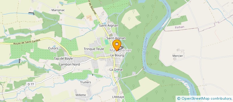 localisation de l'entreprise COMMUNE DE MAS GRENIER  MAS-GRENIER