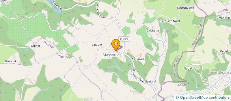 localisation de l'entreprise COMMUNE DE MASSOULES  MASSOULES