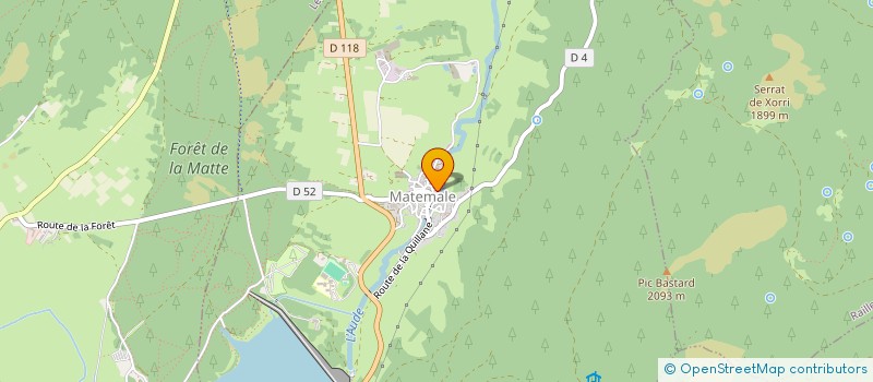 localisation de l'entreprise COMMUNE DE MATEMALE  MATEMALE