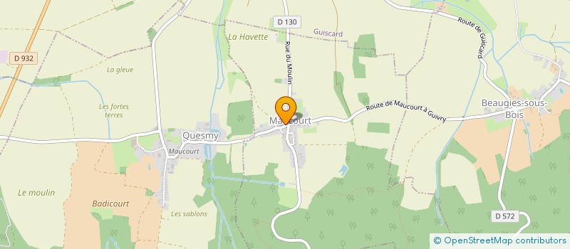 localisation de l'entreprise COMMUNE DE MAUCOURT  MAUCOURT