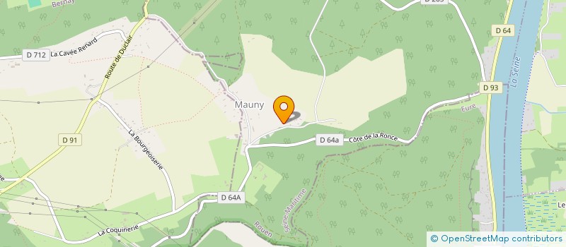 localisation de l'entreprise COMMUNE DE MAUNY  MAUNY