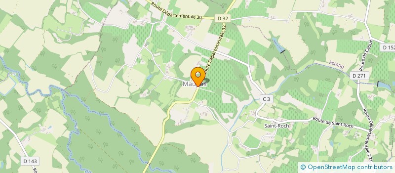 localisation de l'entreprise COMMUNE DE MAUPAS  MAUPAS