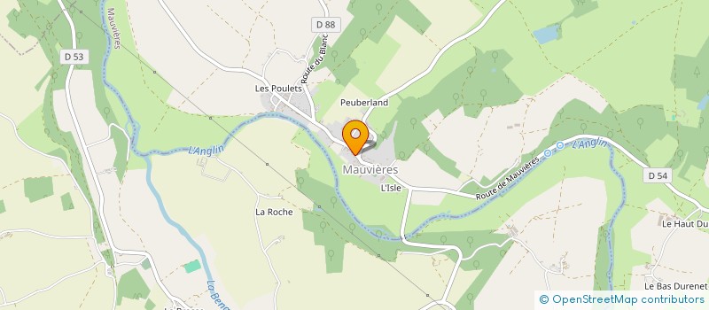 localisation de l'entreprise COMMUNE DE MAUVIERES à MAUVIERES