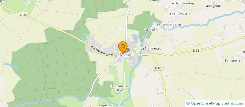 localisation de l'entreprise COMMUNE DE MAXENT  MAXENT
