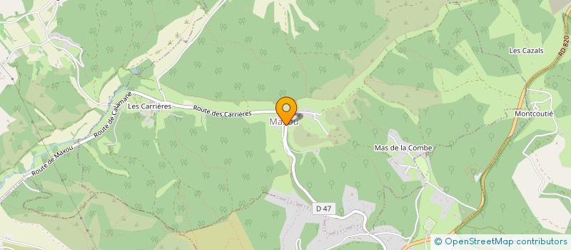 localisation de l'entreprise COMMUNE DE MAXOU  MAXOU