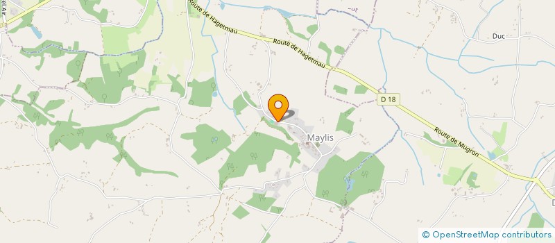 localisation de l'entreprise COMMUNE DE MAYLIS  MAYLIS
