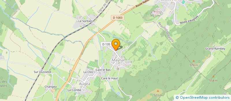 localisation de l'entreprise COMMUNE DE MAYNAL  MAYNAL