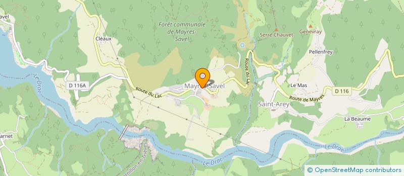 localisation de l'entreprise COMMUNE DE MAYRES SAVEL  MAYRES-SAVEL