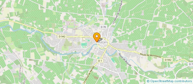 localisation de l'entreprise COMMUNE DE MAZAN  MAZAN