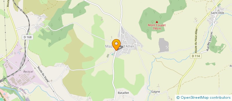localisation de l'entreprise COMMUNE DE MAZEYRAT D ALLIER  MAZEYRAT-D'ALLIER