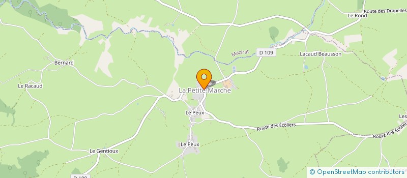 localisation de l'entreprise COMMUNE DE MAZIRAT  MAZIRAT