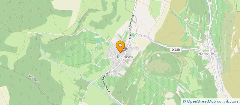 localisation de l'entreprise COMMUNE DE MELOISEY  MELOISEY