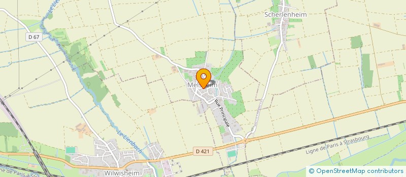 localisation de l'entreprise COMMUNE DE MELSHEIM  MELSHEIM