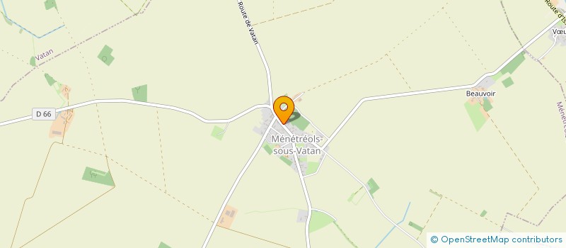 localisation de l'entreprise COMMUNE DE MENETREOLS SOUS VATAN à MENETREOLS-SOUS-VATAN
