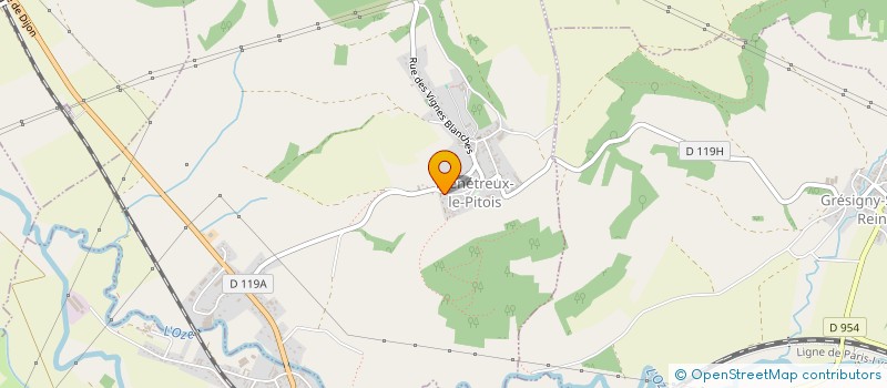 localisation de l'entreprise COMMUNE DE MENETREUX LE PITOIS  MENETREUX-LE-PITOIS