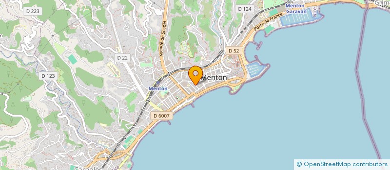 localisation de l'entreprise COMMUNE DE MENTON à MENTON