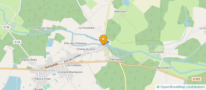 localisation de l'entreprise COMMUNE DE MEOBECQ à MEOBECQ