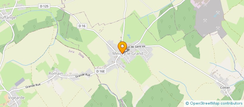 localisation de l'entreprise COMMUNE DE MERCEY LE GRAND  MERCEY-LE-GRAND