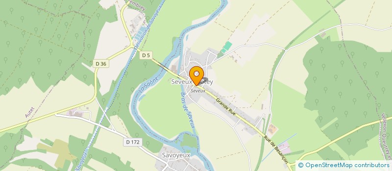 localisation de l'entreprise COMMUNE DE MERCEY-SUR-SAONE  MERCEY-SUR-SAONE