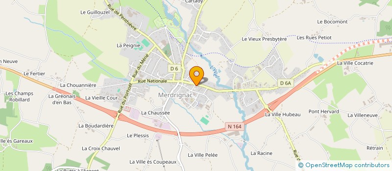 localisation de l'entreprise COMMUNE DE MERDRIGNAC à MERDRIGNAC