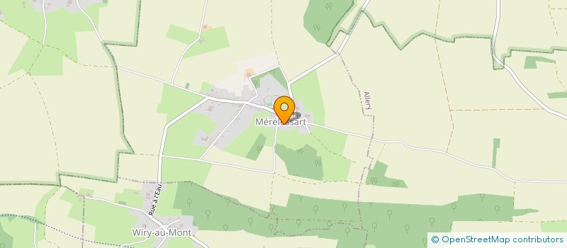 localisation de l'entreprise COMMUNE DE MERELESSART  MERELESSART