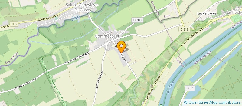 localisation de l'entreprise COMMUNE DE MERICOURT  MERICOURT