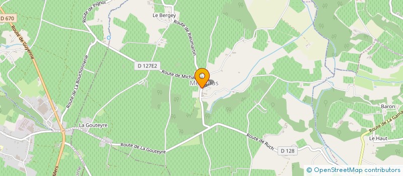 localisation de l'entreprise COMMUNE DE MERIGNAS  MERIGNAS