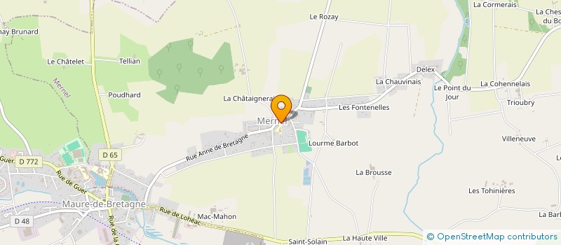 localisation de l'entreprise COMMUNE DE MERNEL  MERNEL