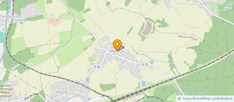 localisation de l'entreprise COMMUNE DE MEROUX-MOVAL à MEROUX-MOVAL