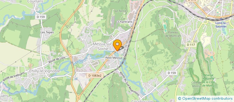 localisation de l'entreprise COMMUNE DE MESSIA SUR SORNE  MESSIA-SUR-SORNE