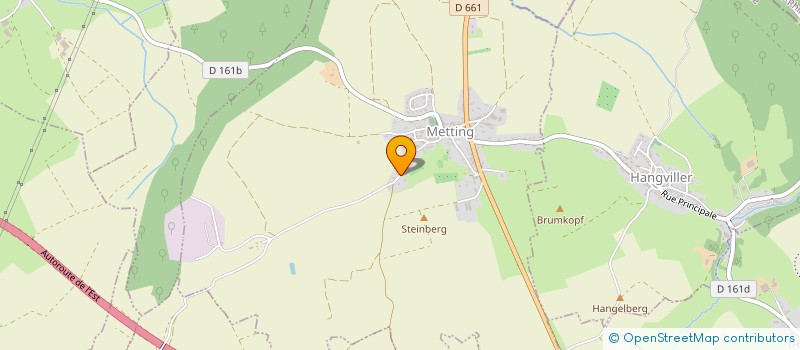 localisation de l'entreprise COMMUNE DE METTING  METTING