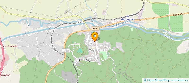 localisation de l'entreprise COMMUNE DE MEYRARGUES  MEYRARGUES