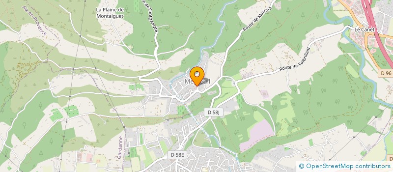 localisation de l'entreprise COMMUNE DE MEYREUIL  MEYREUIL