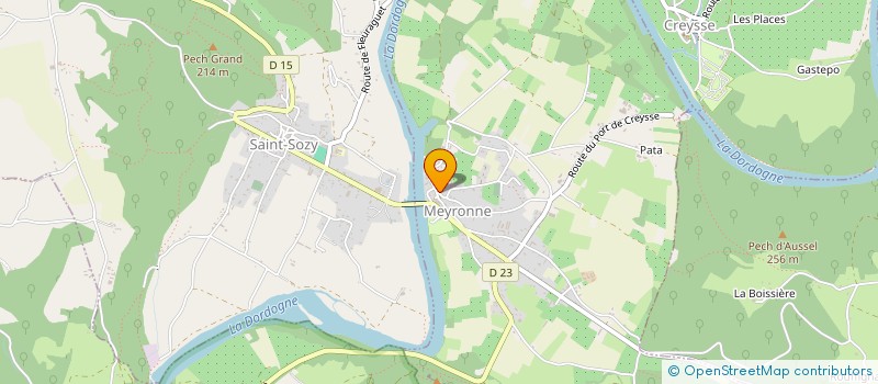 localisation de l'entreprise COMMUNE DE MEYRONNE  MEYRONNE