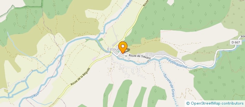 localisation de l'entreprise COMMUNE DE MEZEL  MEZEL