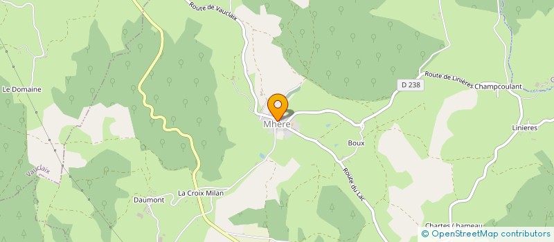 localisation de l'entreprise COMMUNE DE MHERE  MHERE