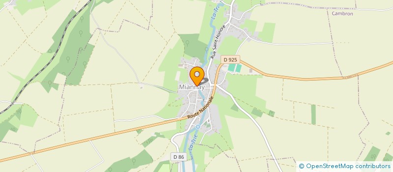 localisation de l'entreprise COMMUNE DE MIANNAY  MIANNAY