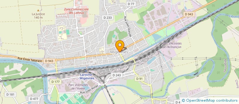 localisation de l'entreprise COMMUNE DE MIGENNES à MIGENNES
