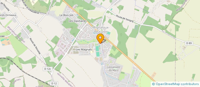localisation de l'entreprise COMMUNE DE MIGNALOUX BEAUVOIR  MIGNALOUX-BEAUVOIR