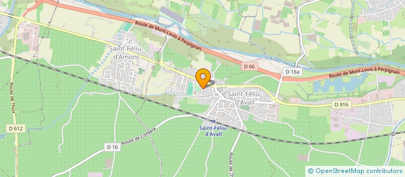 localisation de l'entreprise COMMUNE DE MILLAS  MILLAS