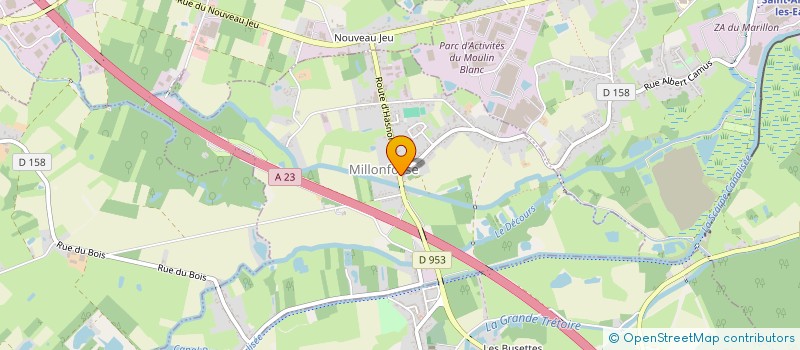 localisation de l'entreprise COMMUNE DE MILLONFOSSE à MILLONFOSSE