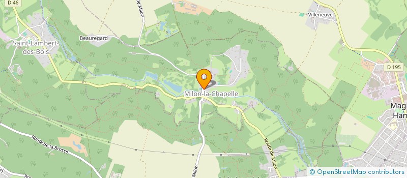 localisation de l'entreprise COMMUNE DE MILON LA CHAPELLE  MILON-LA-CHAPELLE