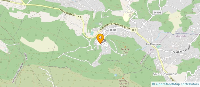 localisation de l'entreprise COMMUNE DE MIMET  MIMET