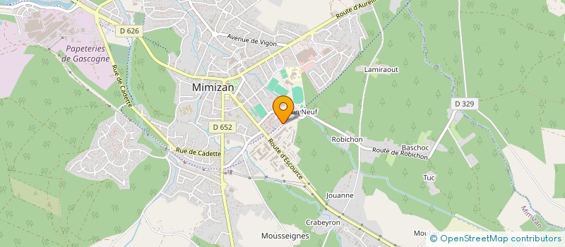 localisation de l'entreprise COMMUNE DE MIMIZAN  MIMIZAN