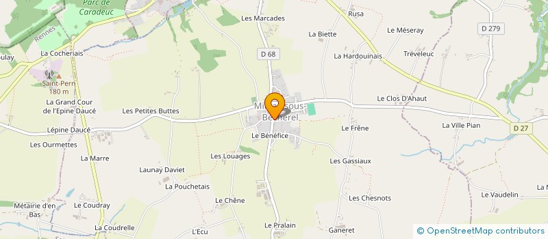 localisation de l'entreprise COMMUNE DE MINIAC SOUS BECHEREL  MINIAC-SOUS-BECHEREL